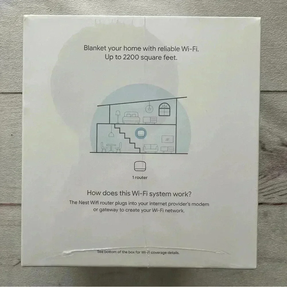 New Google Nest Snow AC2200 Round 4x4 MU-MIMO WiFi Dual Band Wireless Router